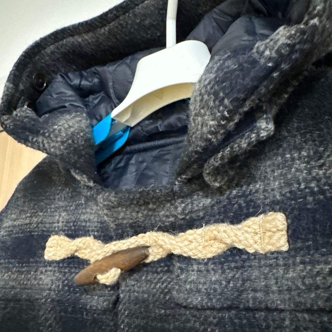 【J.PRESS】ダッフルコート ネイビーとグレーのチェック