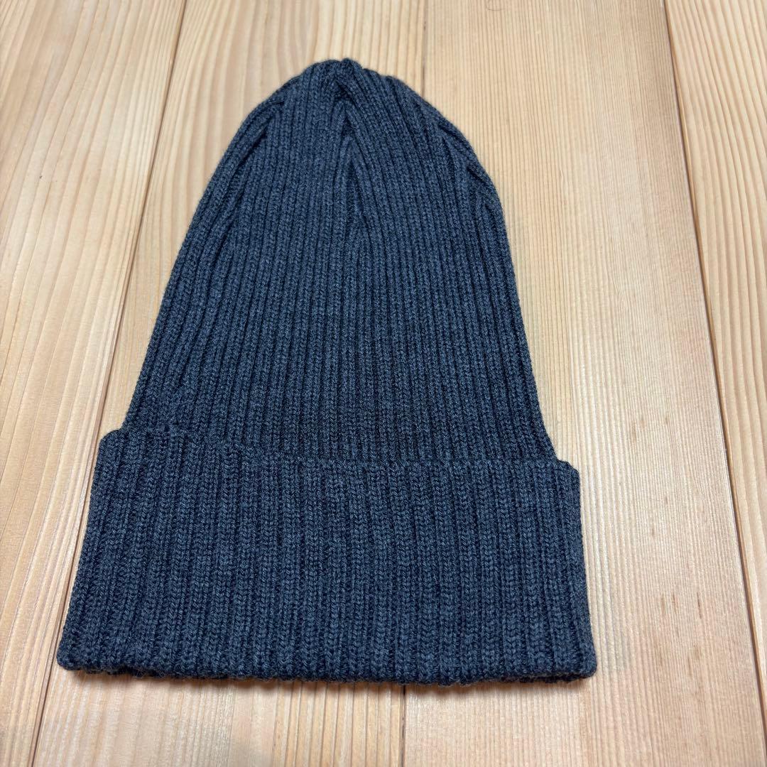 BATONER SOLID WOOL SHORT CAP チャコール ビーニー