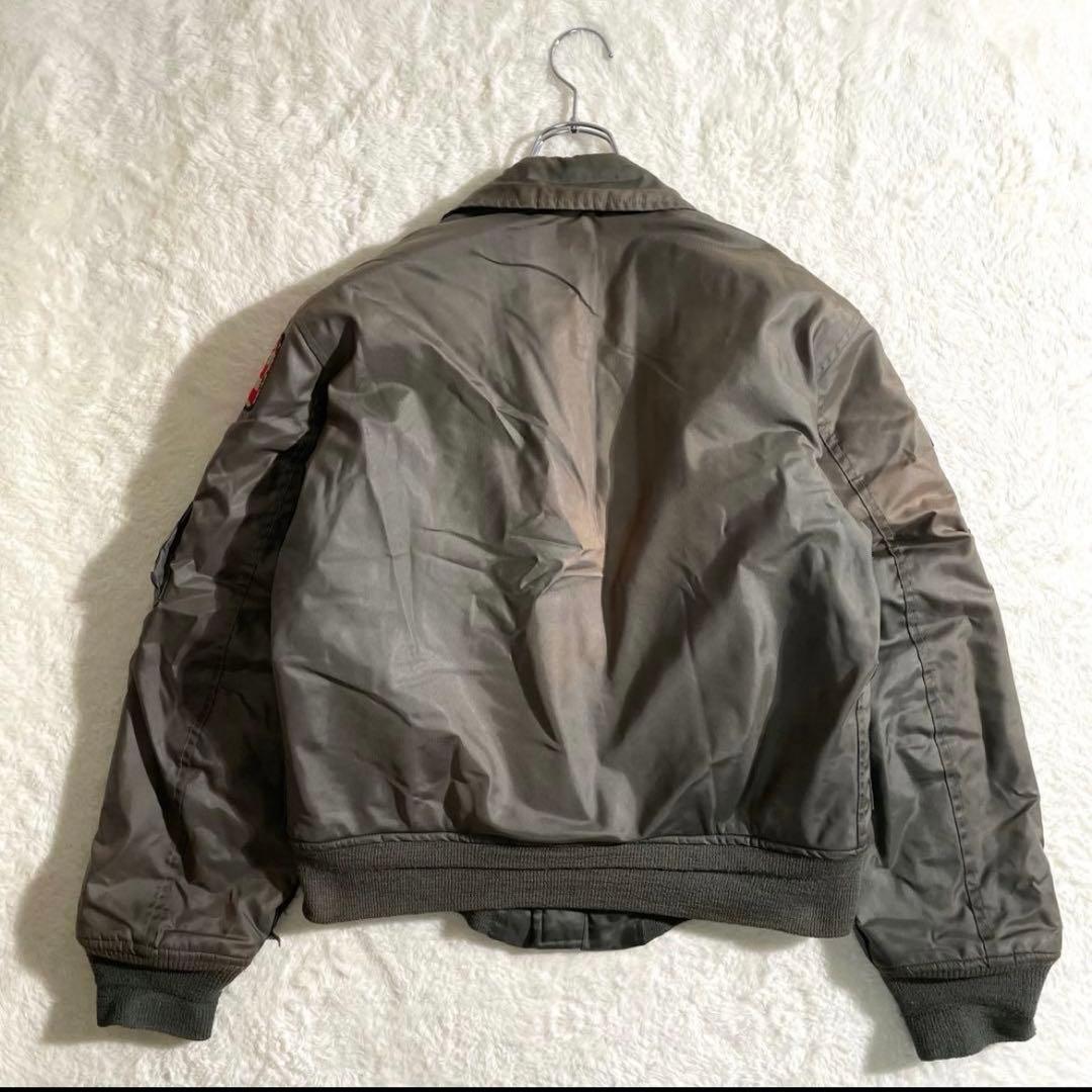 実物　ＡＬＰＨＡ　CWU-45P　Ｎ‐２Ｂ　ＳＣＯＶＩＬＬ　フライトジャケット