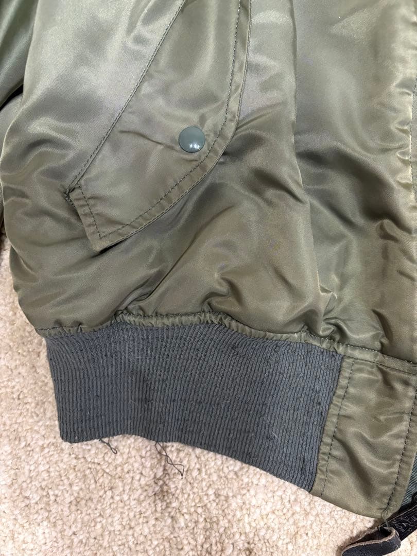 90s USA製 ALPHA INDUSTRIES MA-1 中綿 ブルゾン