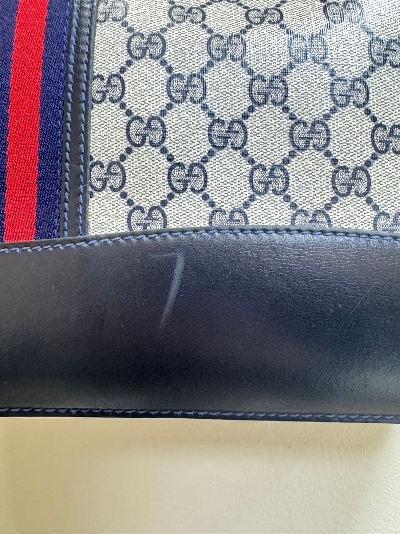 【希少】GUCCI グッチ シェリーライン 大型ハンドバッグ