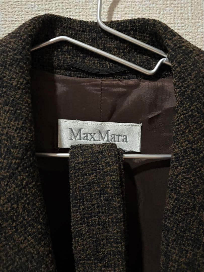 MaxMara ダークブラウン ロングコート