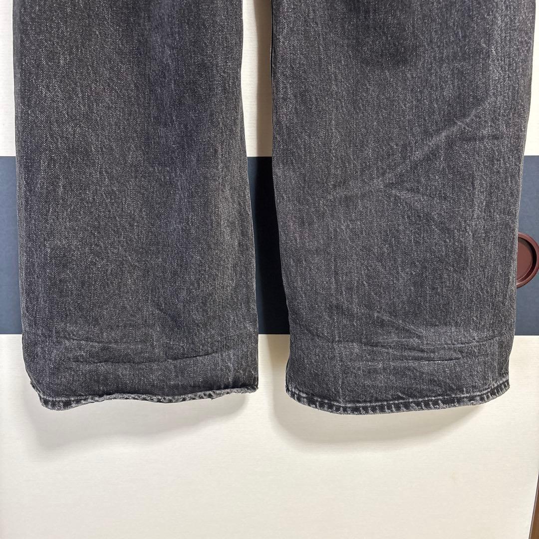 moussy CROSS WAIST WIDE STRAIGHT デニム