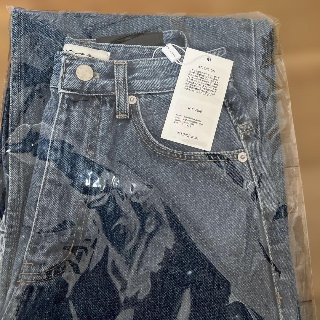 na.e wide loose jeans 新品Sサイズlong 078