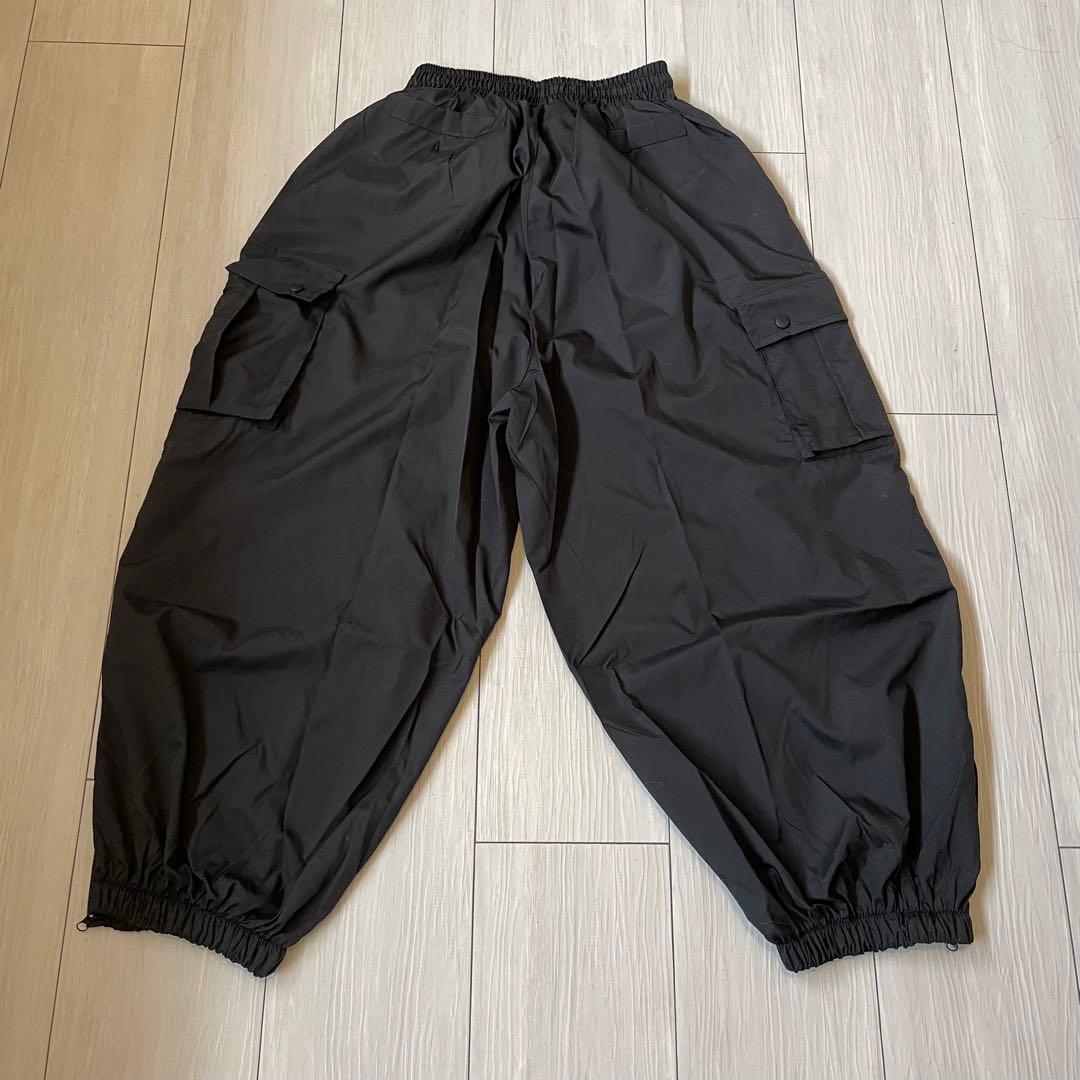 スノーボード パンツ 黒 ブラック ワイドパンツ カーゴパンツ ウェア　XL