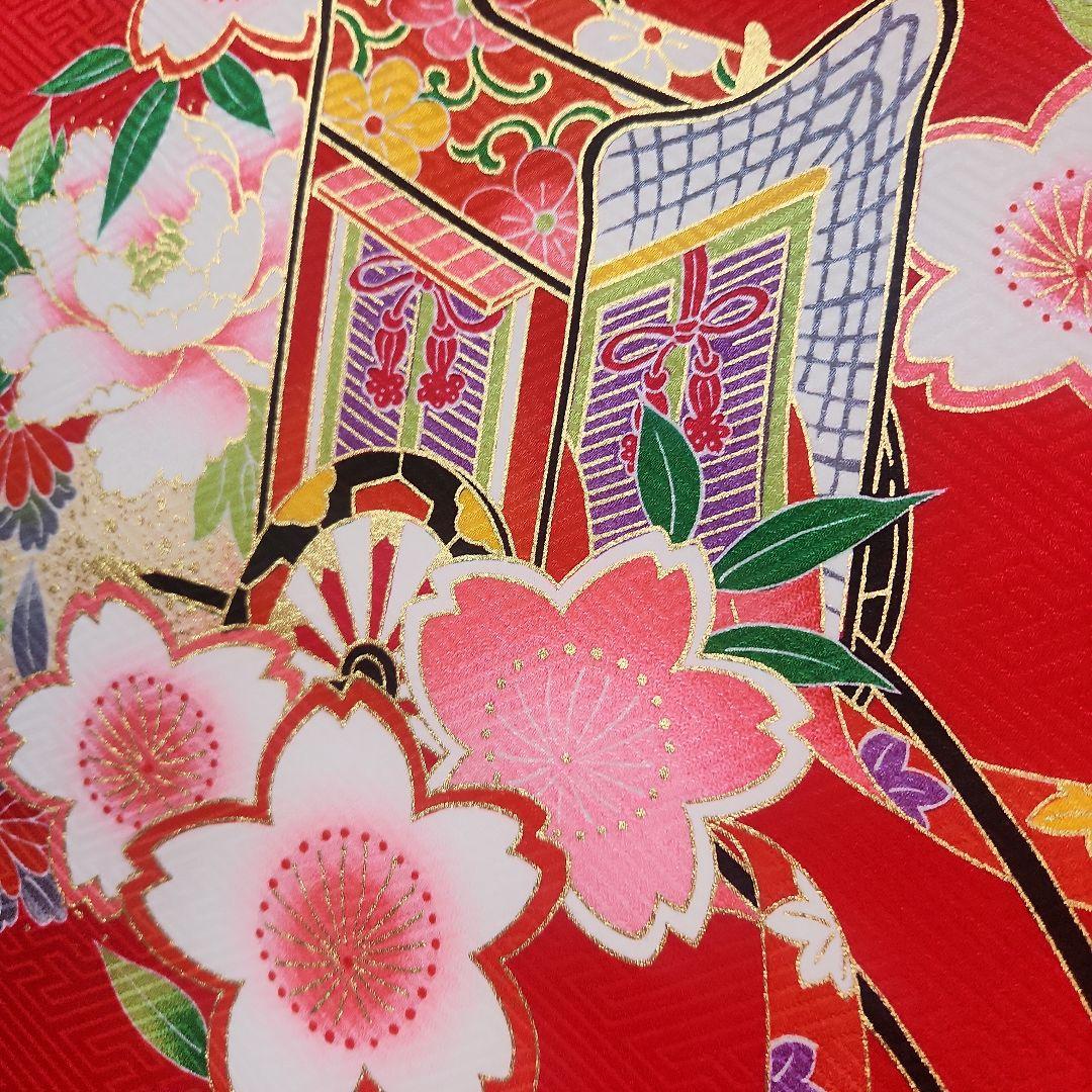 #3-016 正絹 女児 お宮参り 祝着 きもの