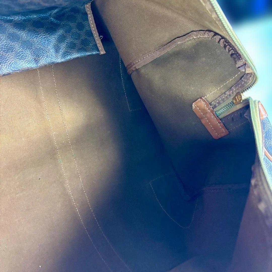 Celine ブラウンレザーダッフルバッグ