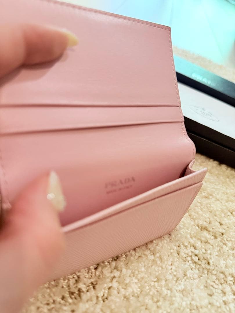 PRADA カードケース サフィアーノ トライアングル 名刺入れ