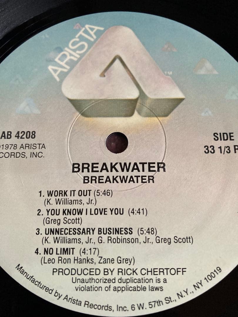 【レコード】BREAK WATER LP