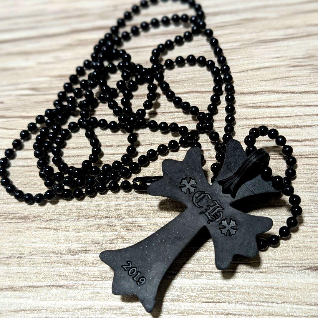 【正規】CHROME HEARTS クロムハーツ シリコンCHクロスネックレス