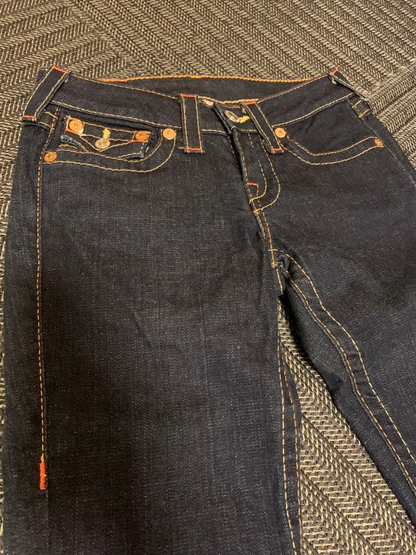 TRUE RELIGION JULIE 濃紺 デニム パンツ W25 USA製
