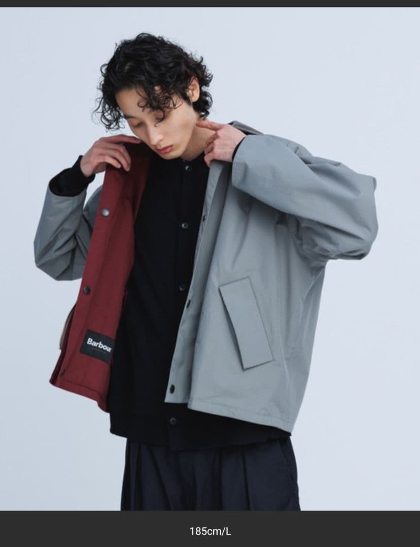 【別注】BARBOUR トランスポート 3レイヤー リバーシブル ジャケット M