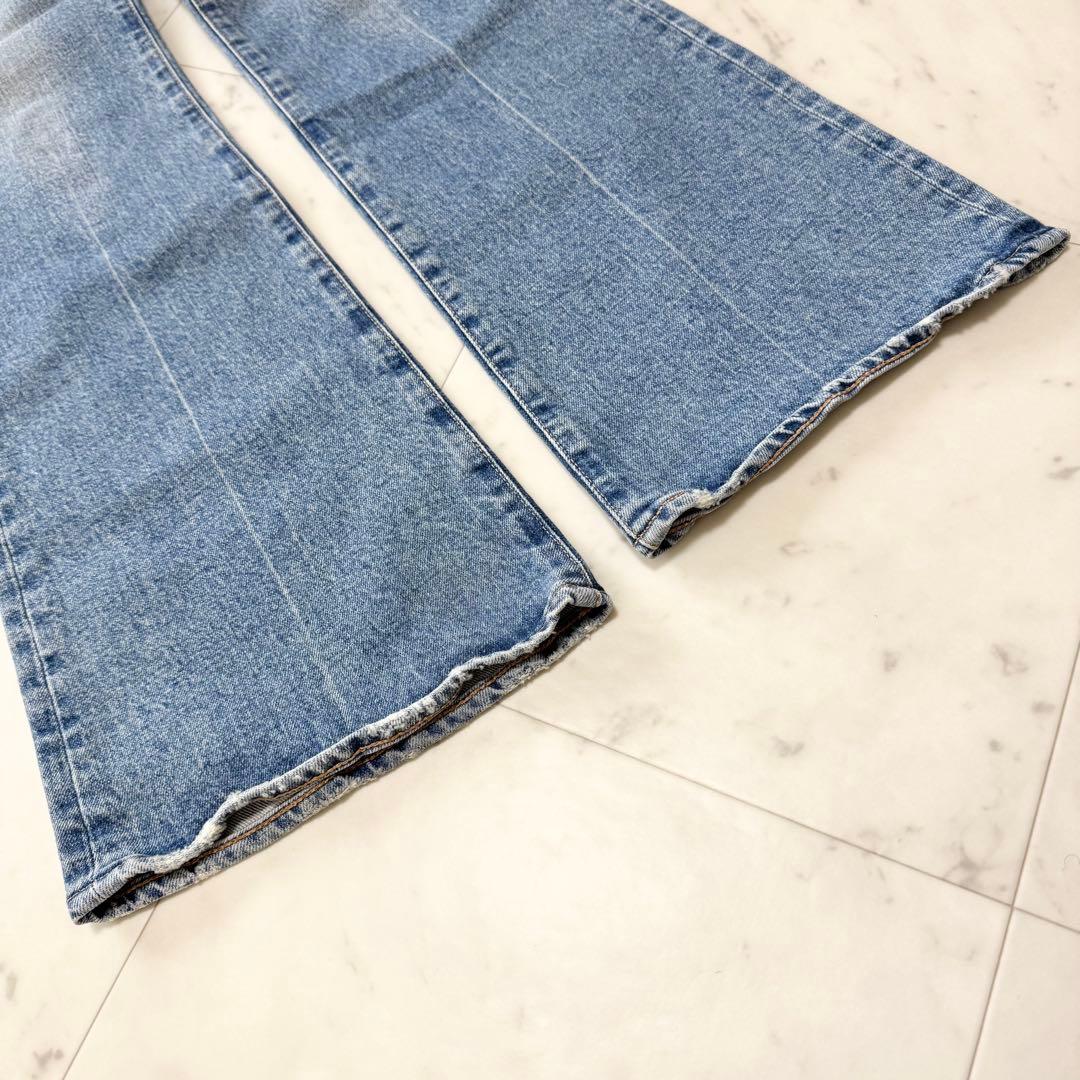 【MOUSSY】マウジーMVS FLARE ロング フレアデニム ブーツカット