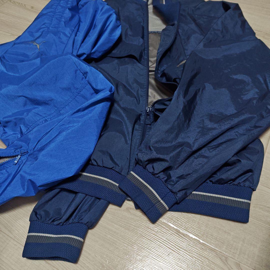 裏アルミ　PUMA 上下 80's90’sネイビー/ブルーヒットユニオン