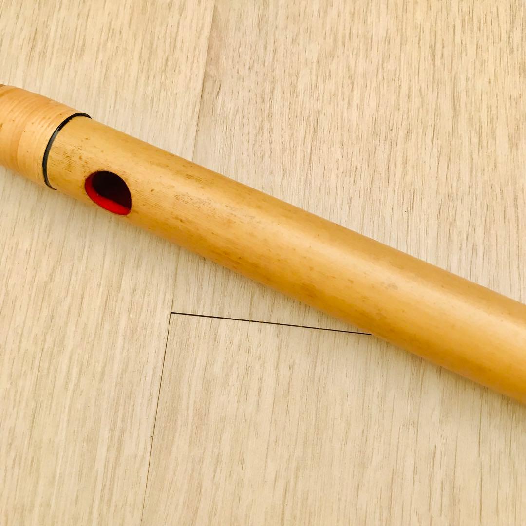 【六つ穴】篠笛 古典調 四本調子 竹渓　籐仕上げ 両巻き 六つ穴　大塚竹管楽器