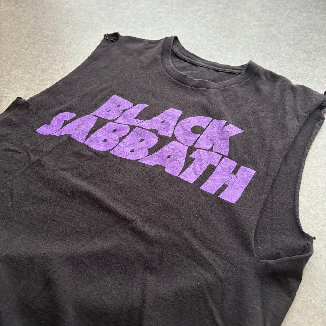 BLACK SABBATH ノースリーブTシャツ 黒 Lサイズ　バンド　メタル