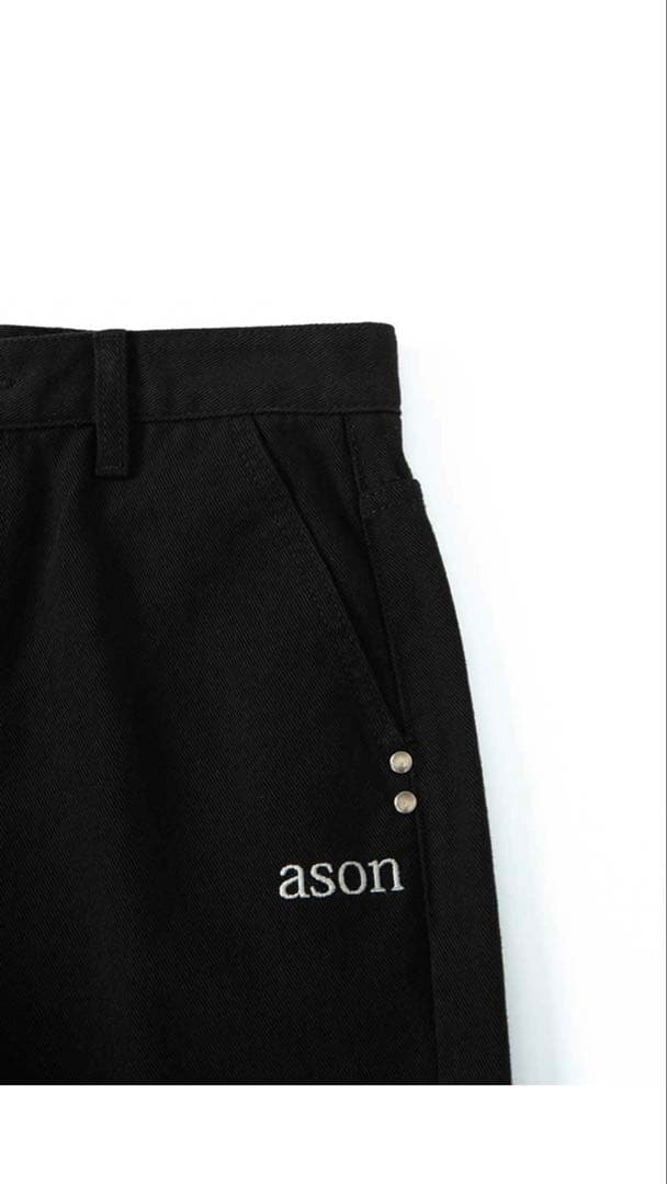 公式 ason SMOG WIDE PANTS アズオン パンツ デニム