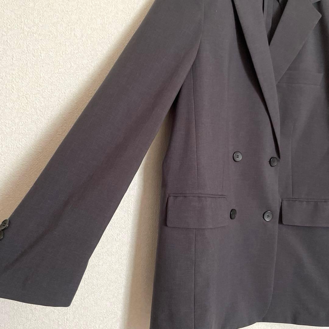 ユニクロ　テーラードジャケット　UNIQLO C ダブル　グレー