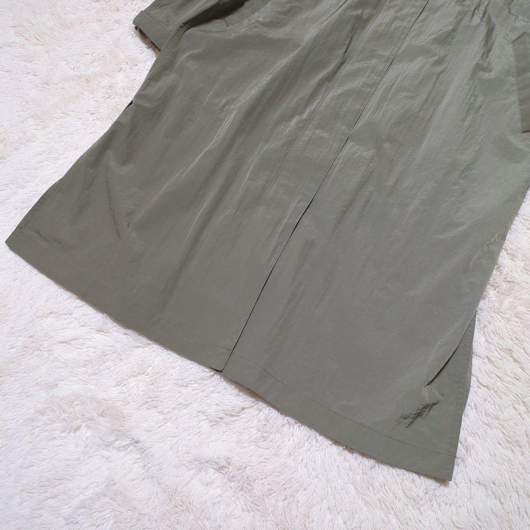 希少サイズ4極美品！UNTITLED　ロングモッズコート　カーキ　撥水加工