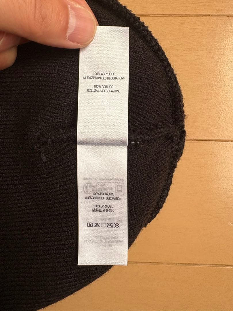 supreme 23FW ビーニー　ニット帽 ブラック