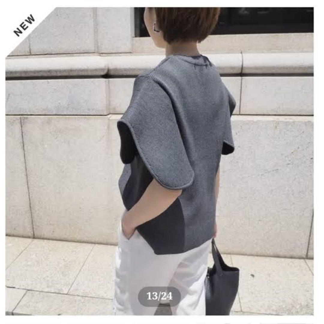 42 美品 heve へイヴ ペダルニット チャコール