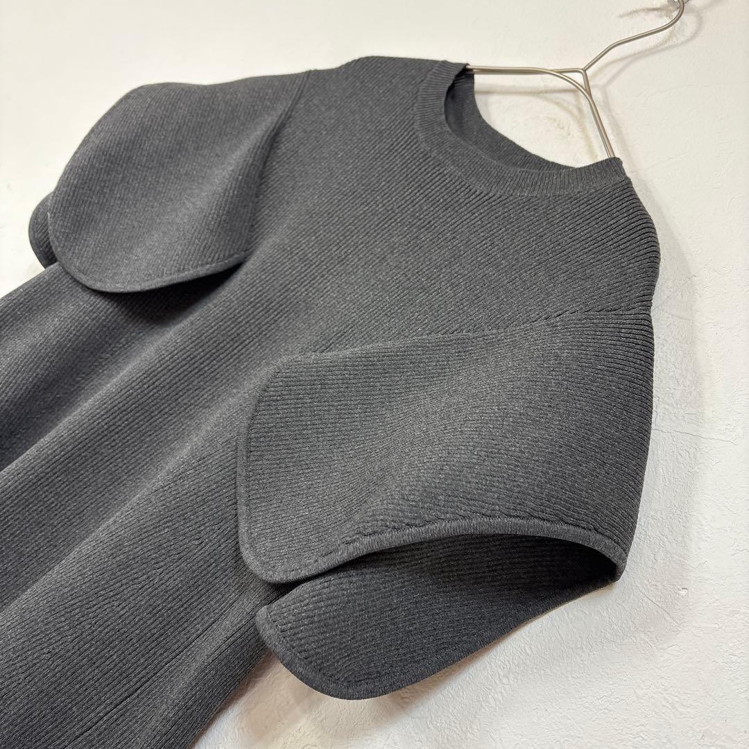 42 美品 heve へイヴ ペダルニット チャコール