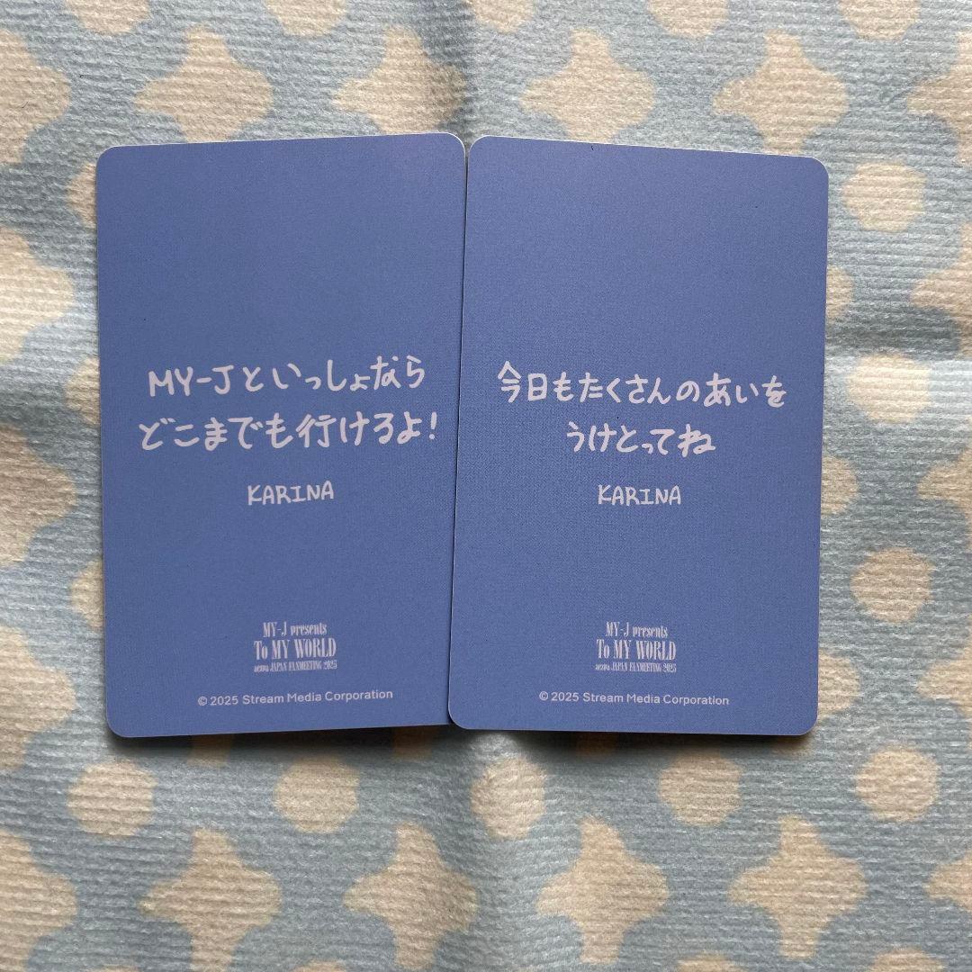 aespa カリナ ペンミ ファンミ トレカ2枚 6000円 購入特典