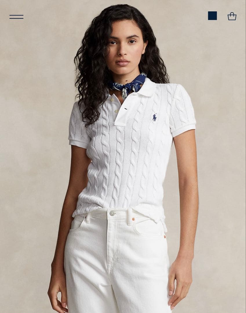 Polo Ralph Lauren ホワイトポロシャツ