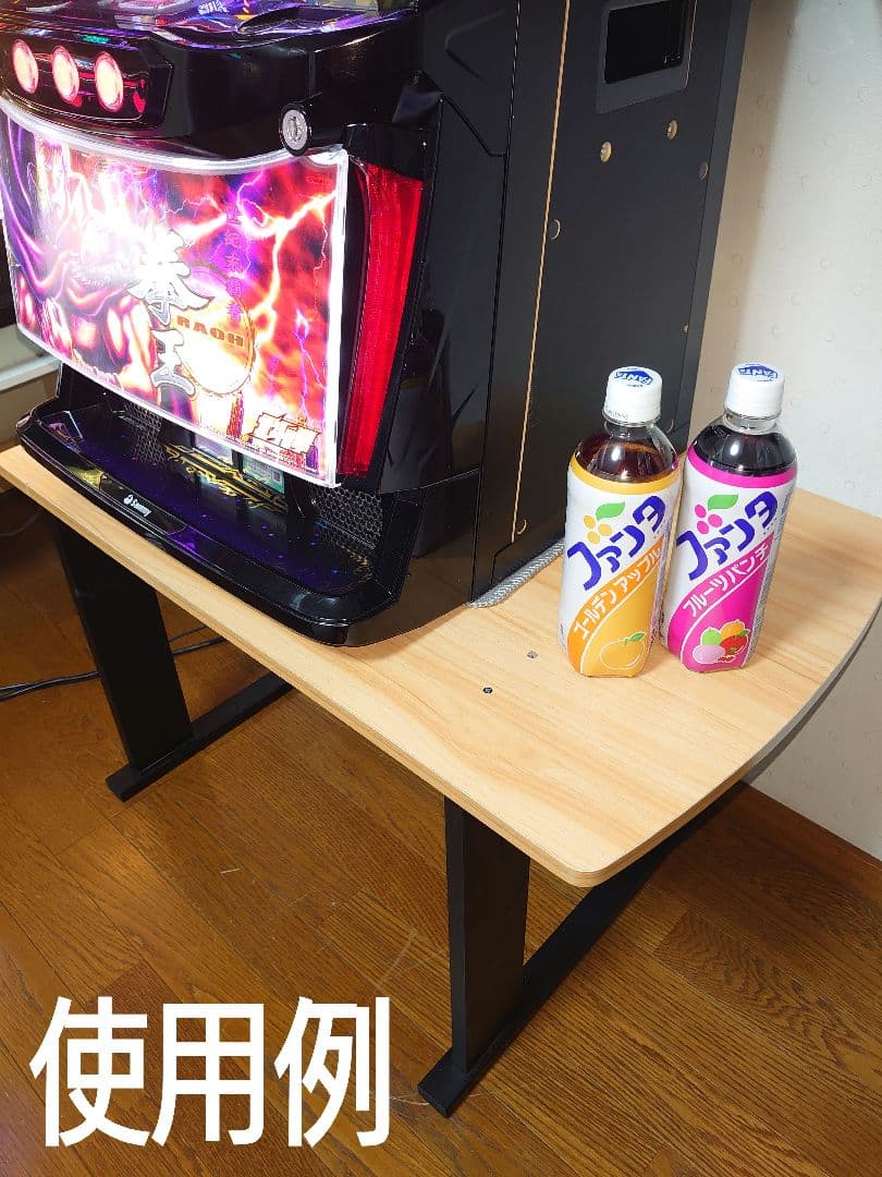 【累積223台目】1台用のパチスロを置く台（シンプルスタンド）★内部に棚付き