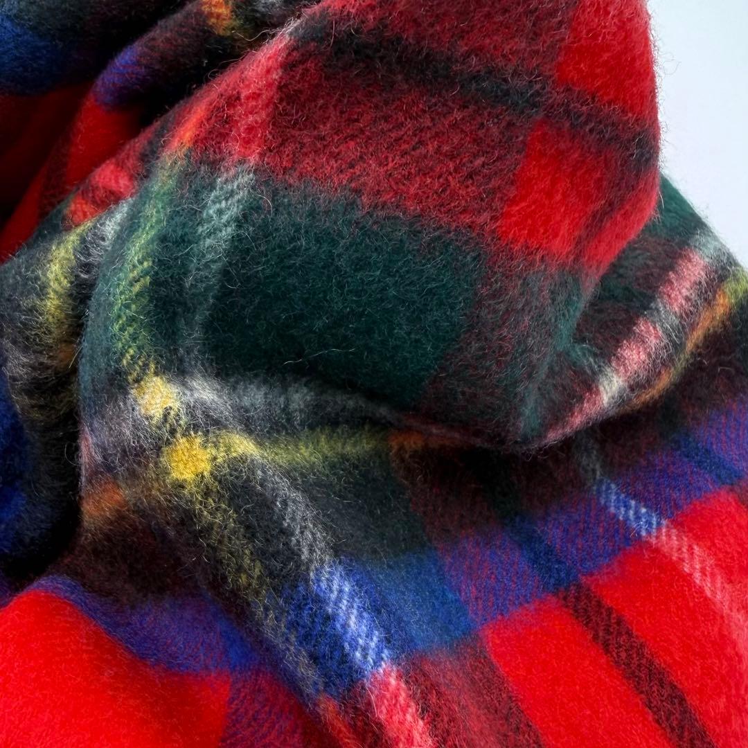 【極美品】Johnstons of Elgin カシミヤ　チェック　大判ストール