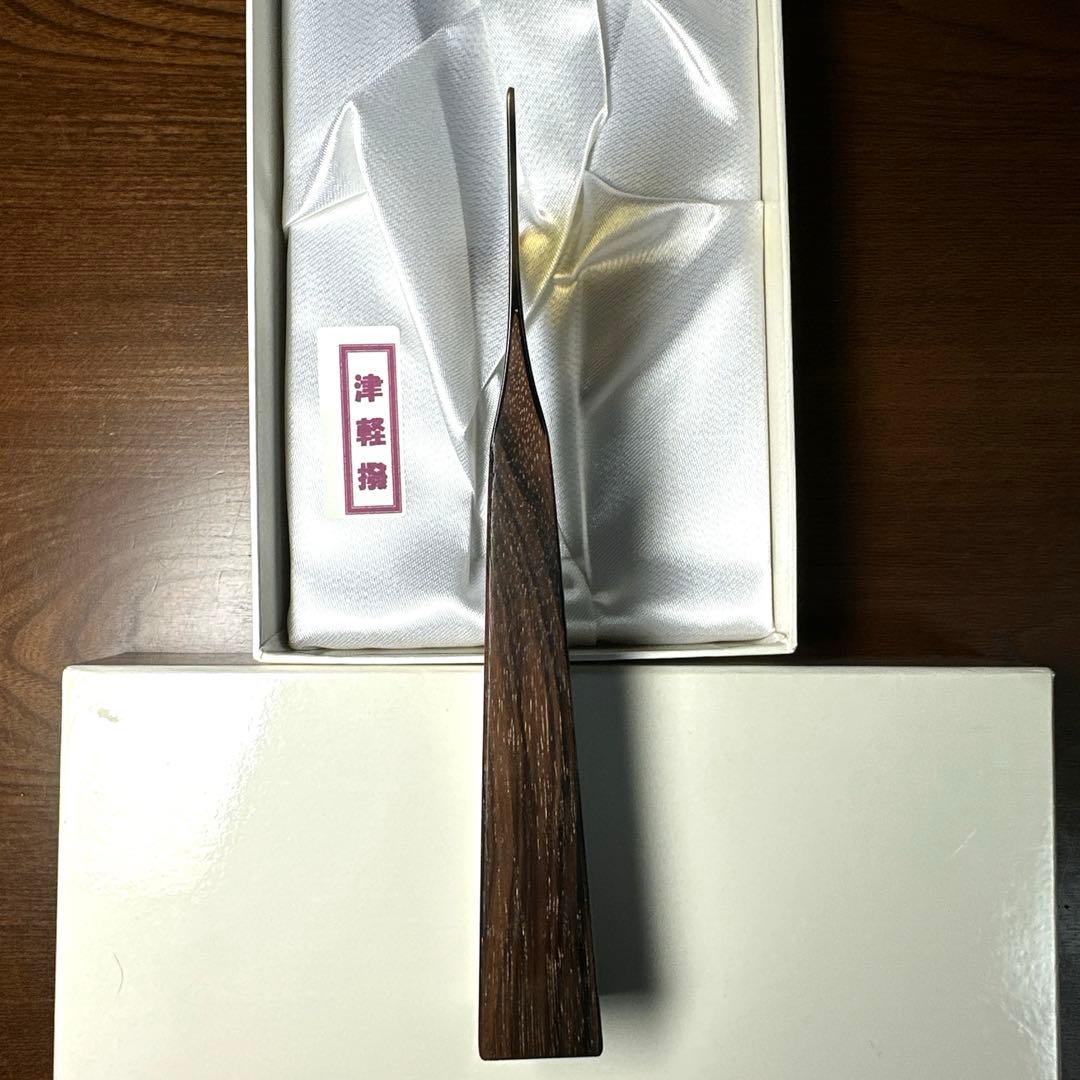 m*e様 津軽三味線用　中古鼈甲撥　手元黒檀 no.2
