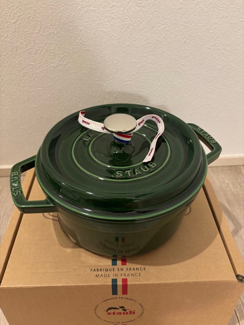STAUB ラウンドココット バジルグリーン