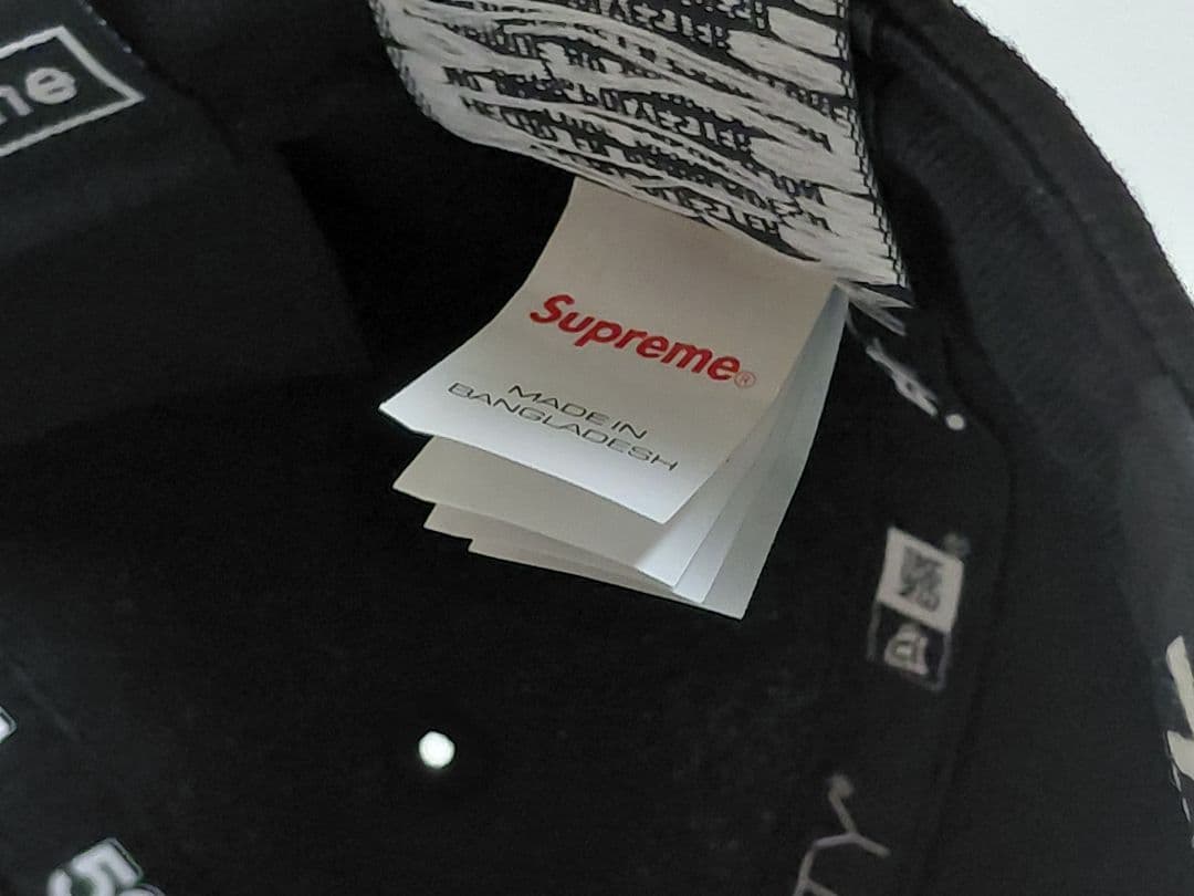 【極美品】Supreme　New Era　Gold Cross　S Logo　黒