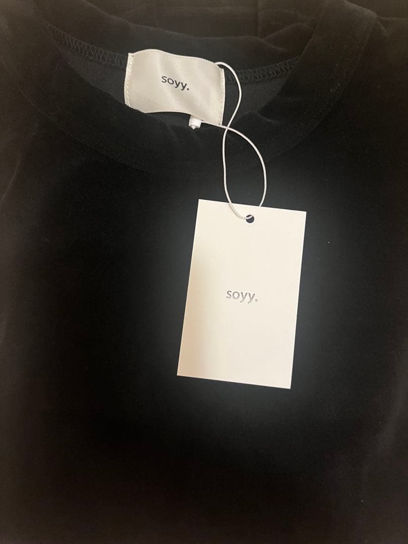 soyy. velour tee ブラック 新品