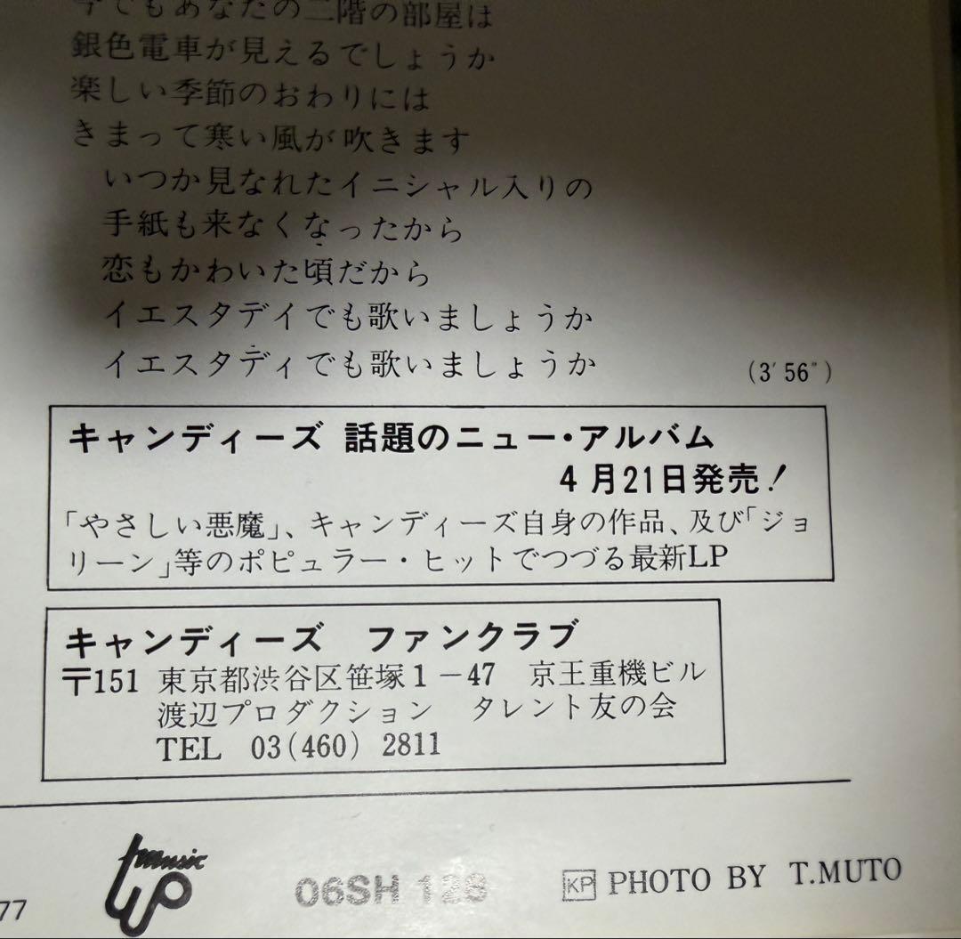 キャンディーズ やさしい悪魔 木魚バージョン　通常バージョンセット