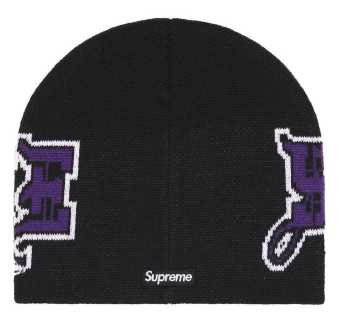 帽子 Supreme New Era Outline Beanie Black
