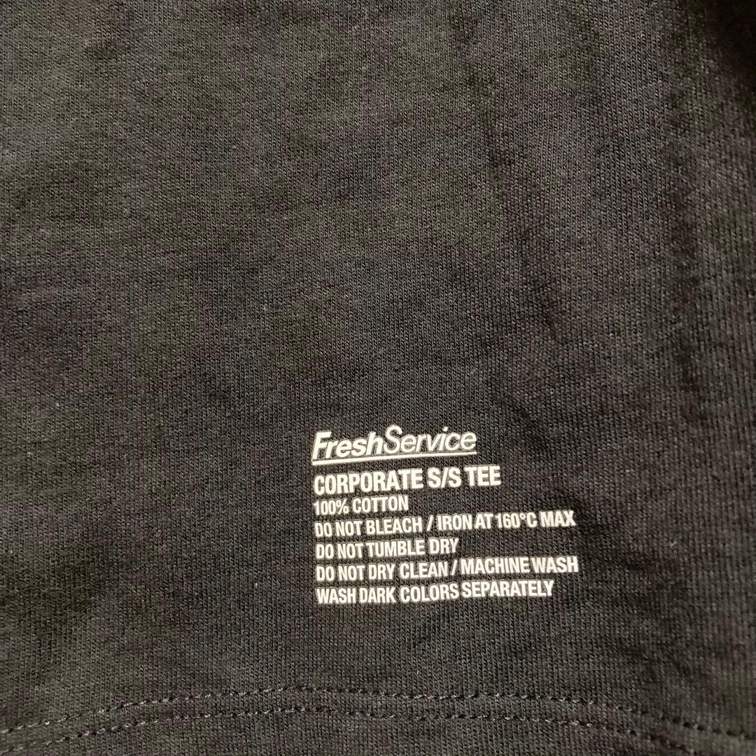 フレッシュサービス　Tシャツ　CORPORATE S/S TEE ブラック　L