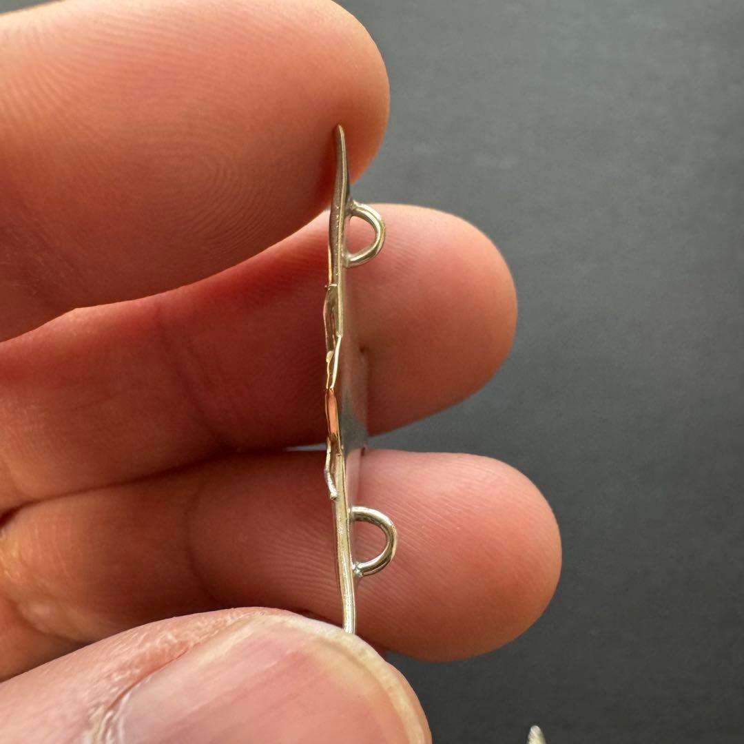 バンビ様【silver925 ゴールドヘッド小イーグル】ネックレス トップ