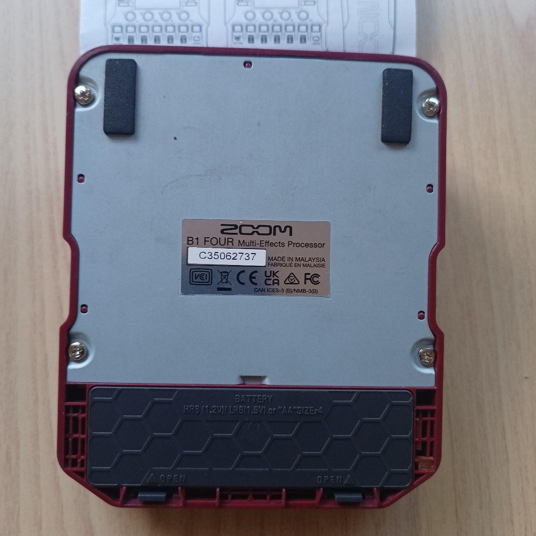 【動作確認済】Zoom B1 Four / ズーム ベースマルチエフェクター