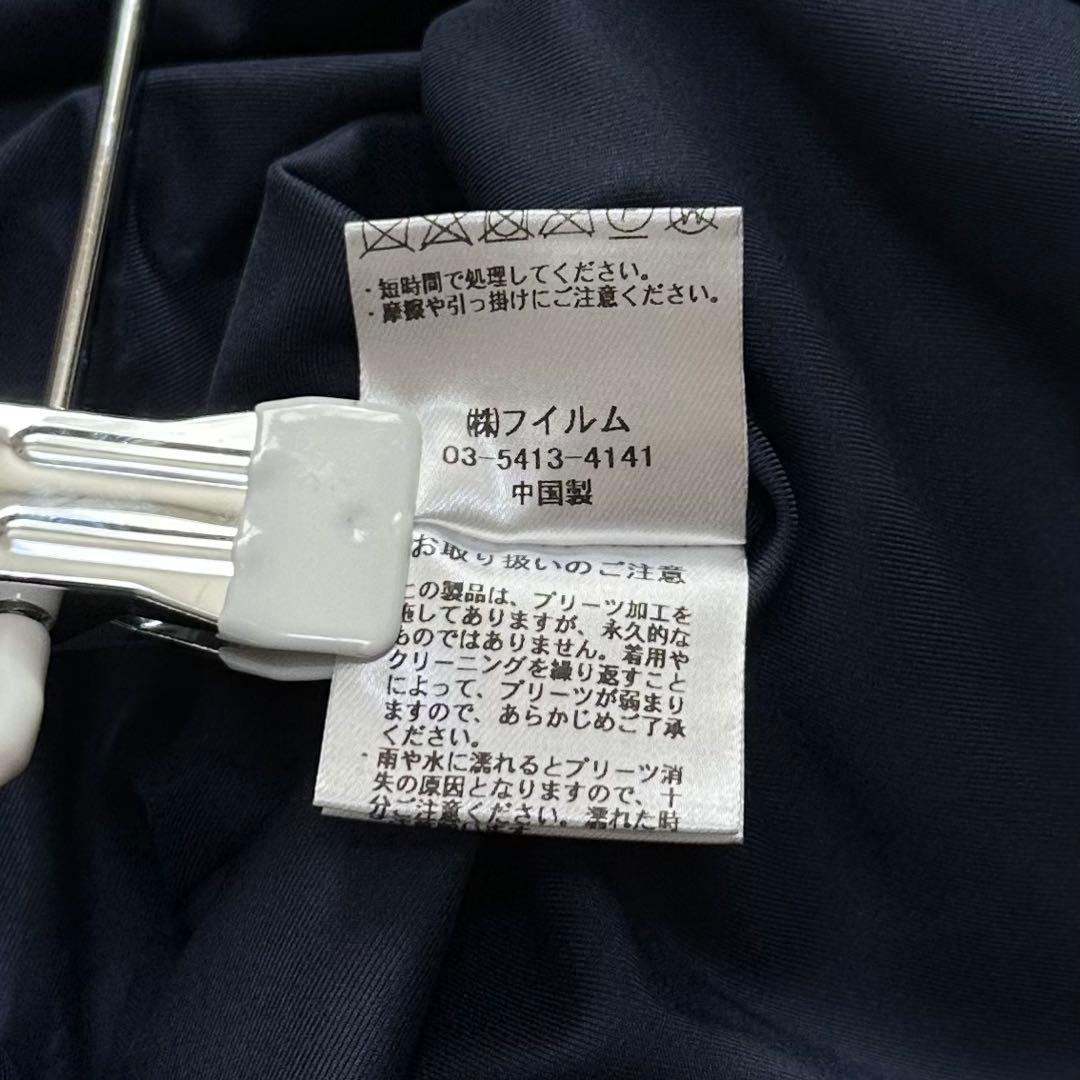 ✨美品✨2024年 定価5万 sov. ソブ サテンプリーツスカート ネイビー