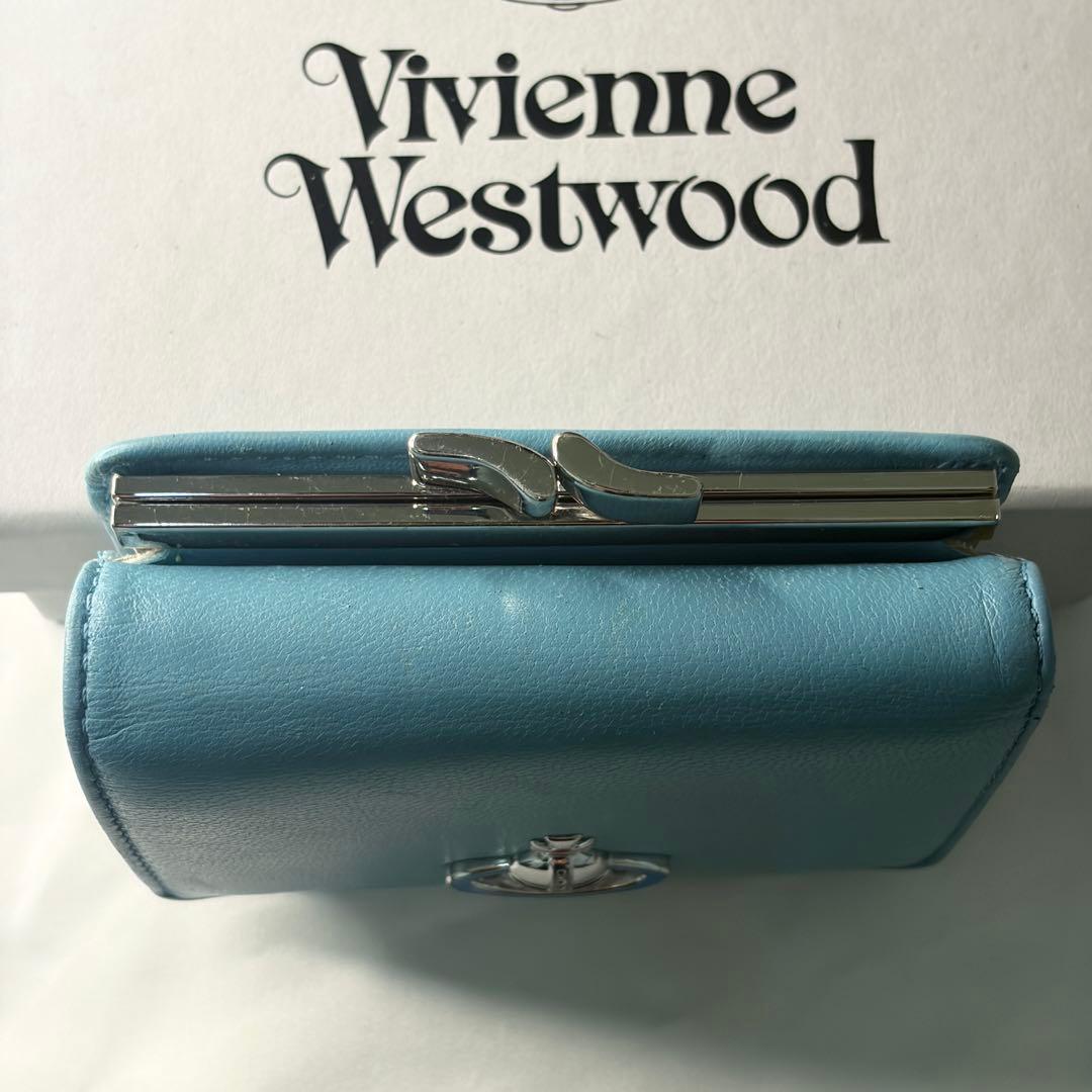 【希少】Vivienne Westwood 財布 がま口 水色