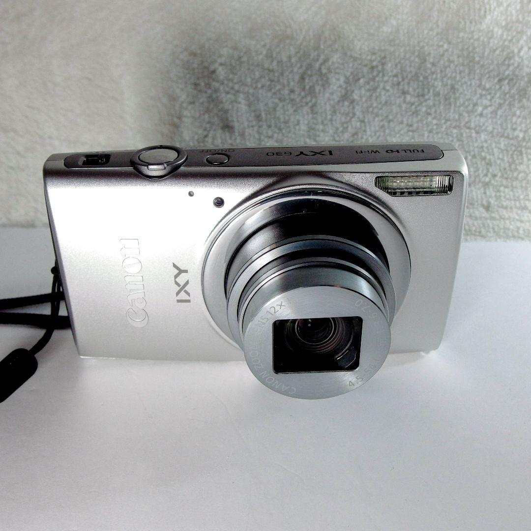 完動 美品 Canon IXY 630 シルバー ストラップ カメラケース付