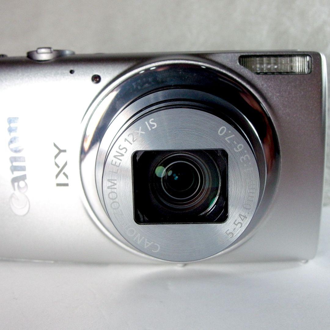 完動 美品 Canon IXY 630 シルバー ストラップ カメラケース付