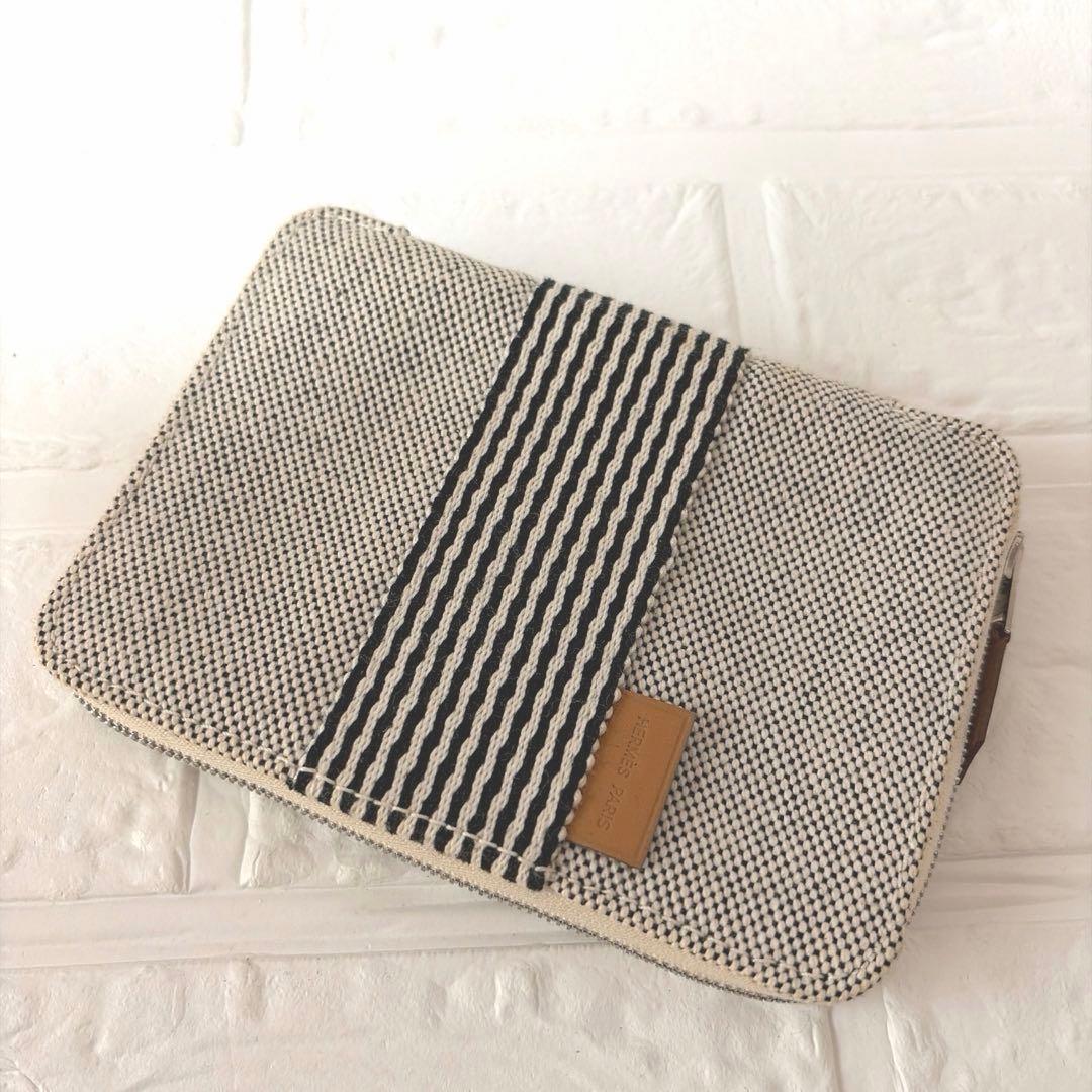 HERMES エルメス キャンバス トラベルケース 二つ折り財布　春財布