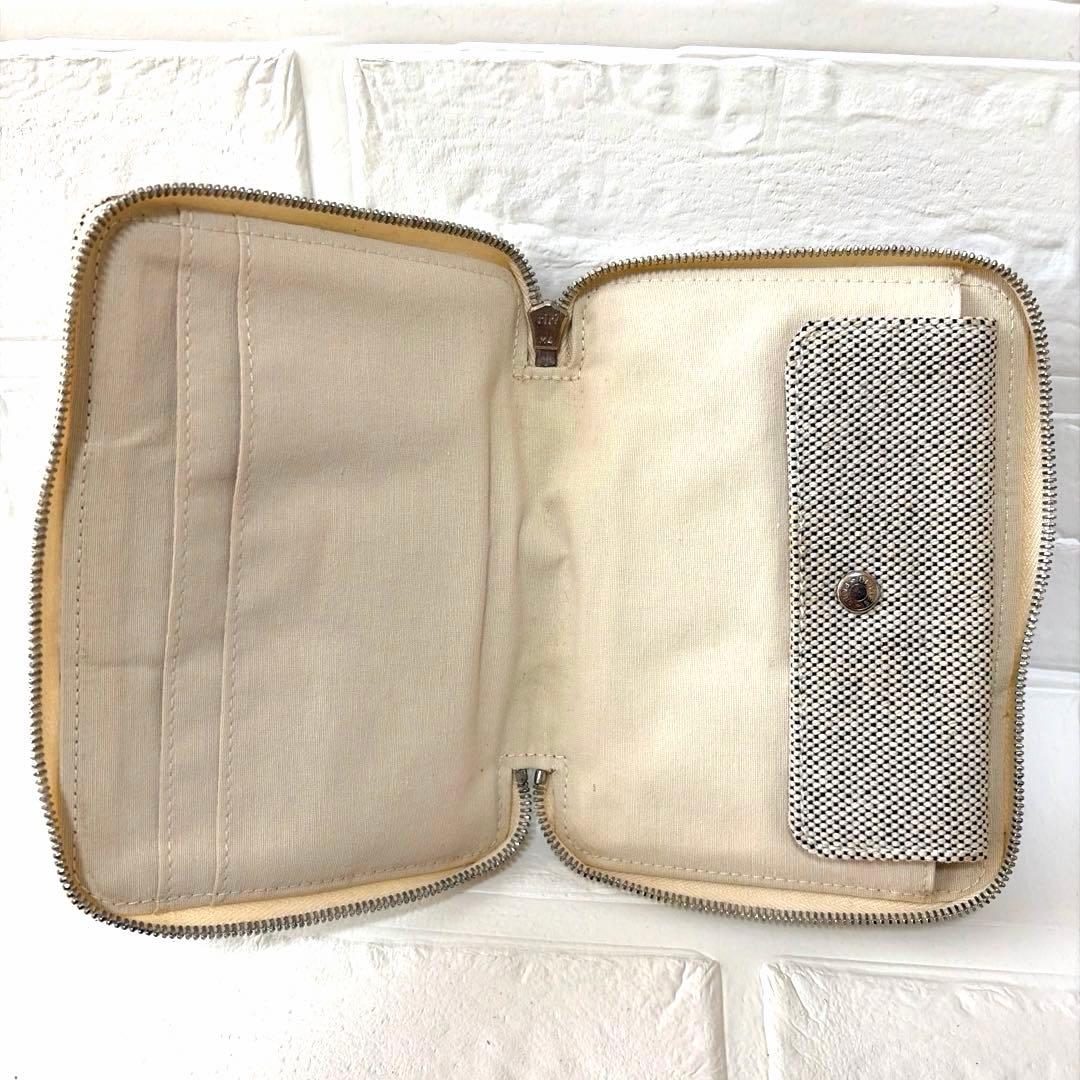 HERMES エルメス キャンバス トラベルケース 二つ折り財布　春財布