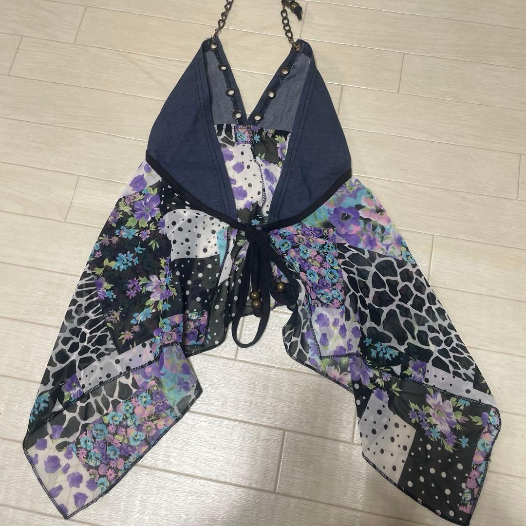 d.i.a アシンメトリック花柄キャミソール