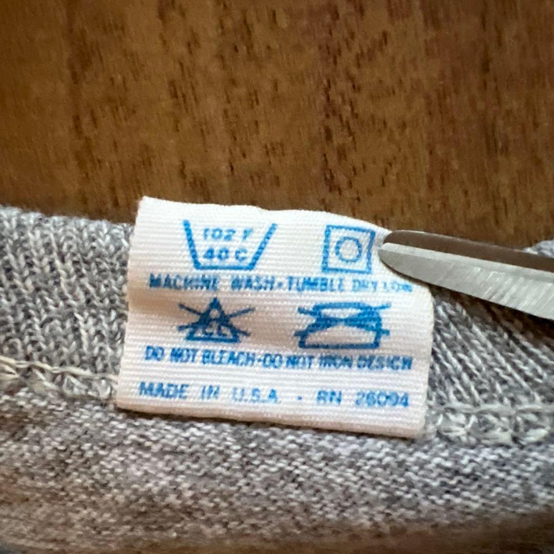 80s USA製 Champion 88 12 無地 Tシャツ 目無し XL