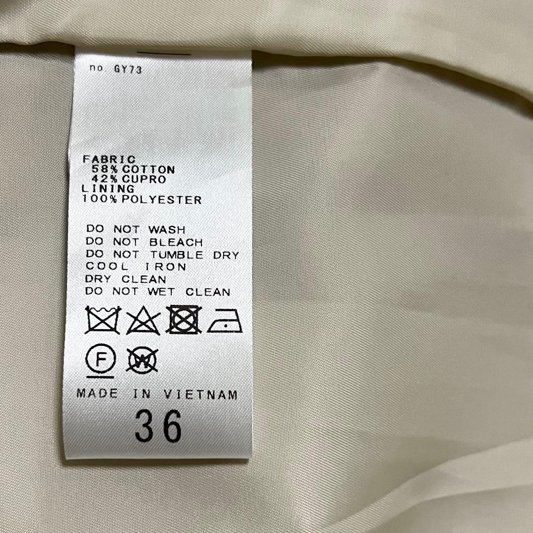 新品✨Spick and Span　C/Cuノーカラートレンチコート 完売品