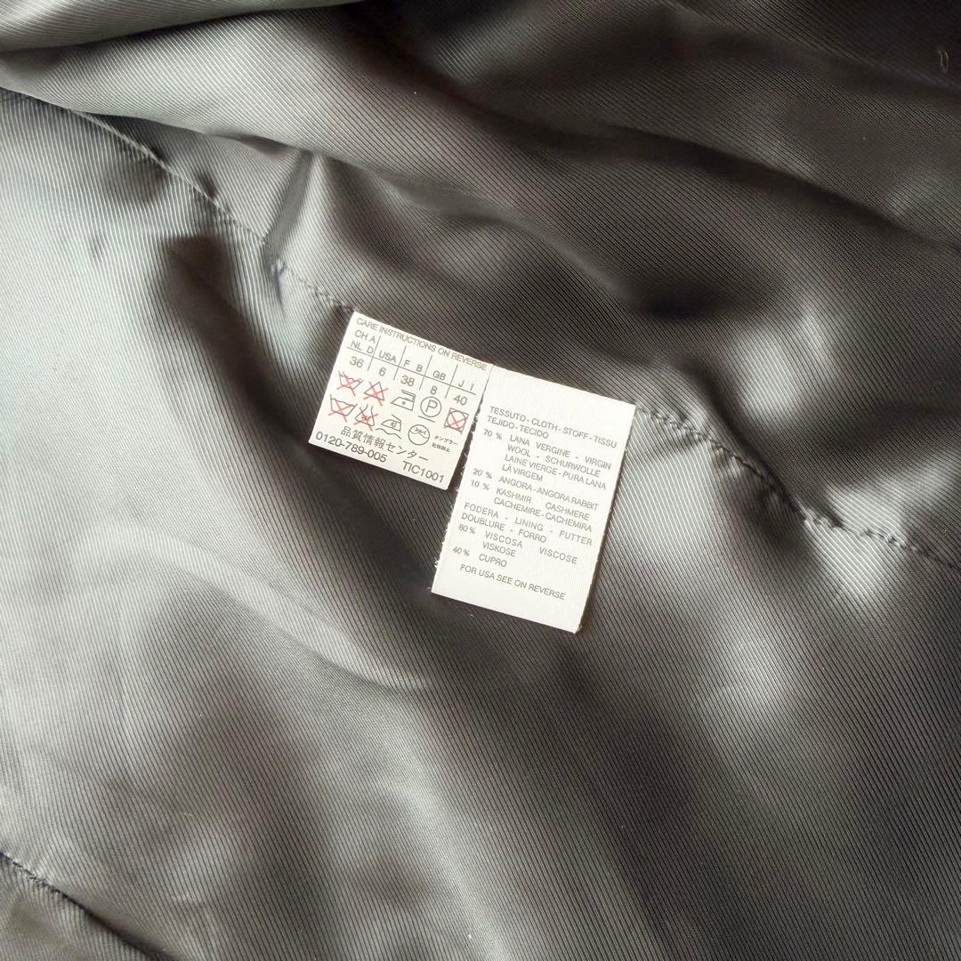 美品✨SPORTMAX カシミヤ アンゴラ混 ダブルブレスト　チェスターコート