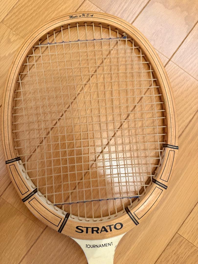ROSSIGNOL STRATO 木製テニスラケット　ラケットプレス付